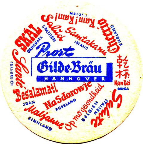 hannover h-ni gilde prost 2a (rund215-oben indien-blaurot)